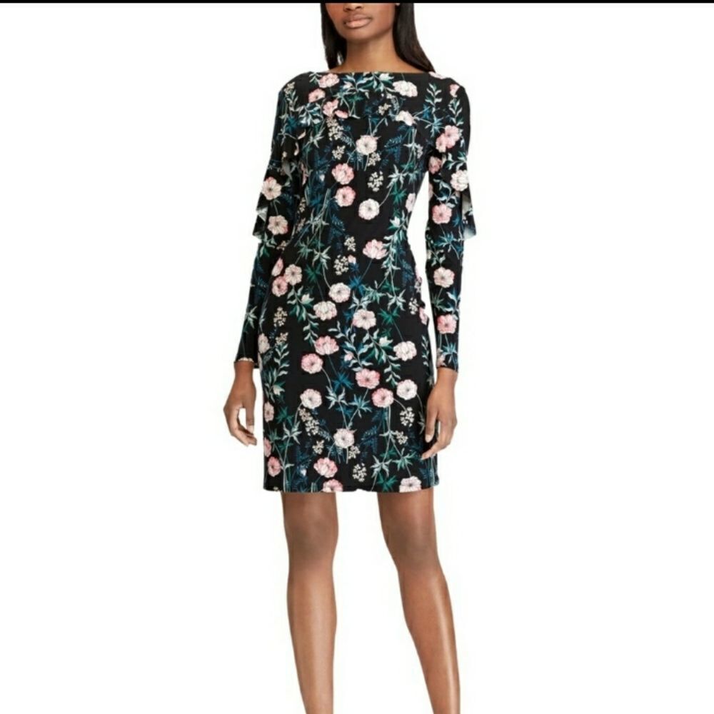 American Living Womens Floral Layered Dress Sz 6 NWT